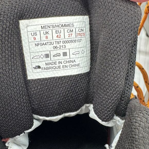 The North Face Men's 9 Vectiv Exploris Mid Futurelight Boots Burnt Ochre TNF - Picture 9 of 11